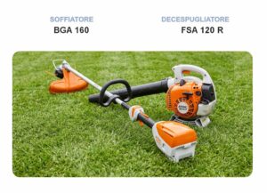 Power Duo - soffiatore Stihl BGA 160 e il decespugliatore elettrico Stihl FSA 120